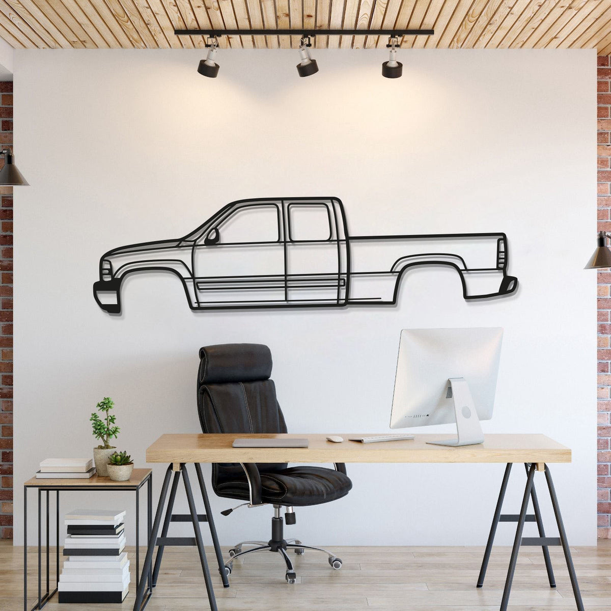 1999 Silverado 1500 1st Gen Metal Car Wall Art - MT0278