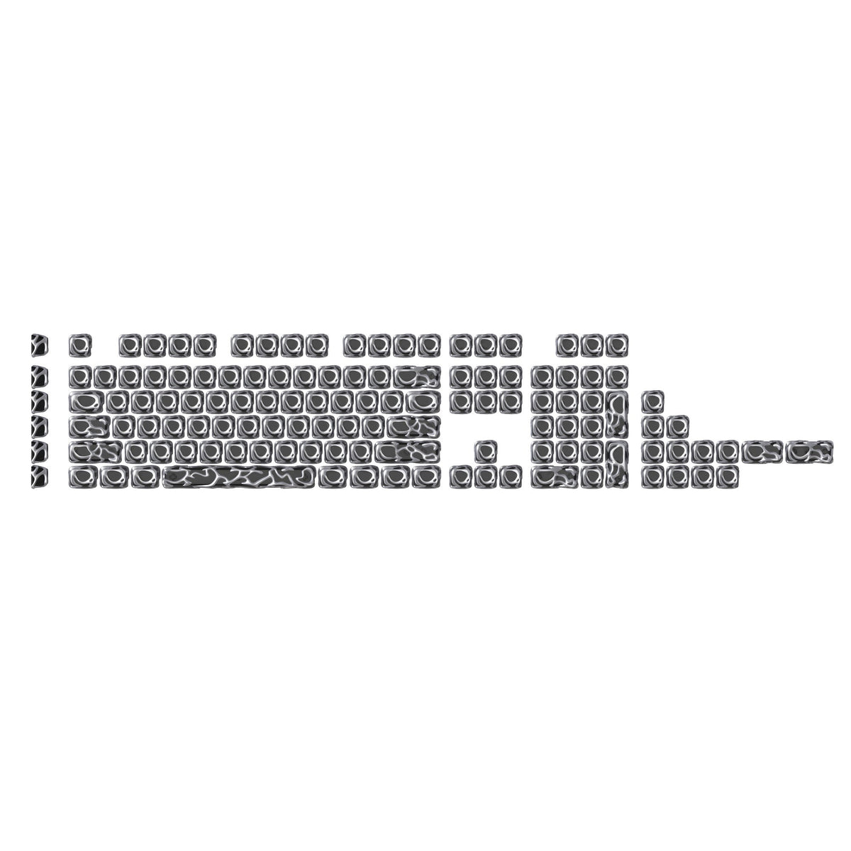 XVX Venom Themed Liquid Metallic Electroplating ABS+PC Keycap Set