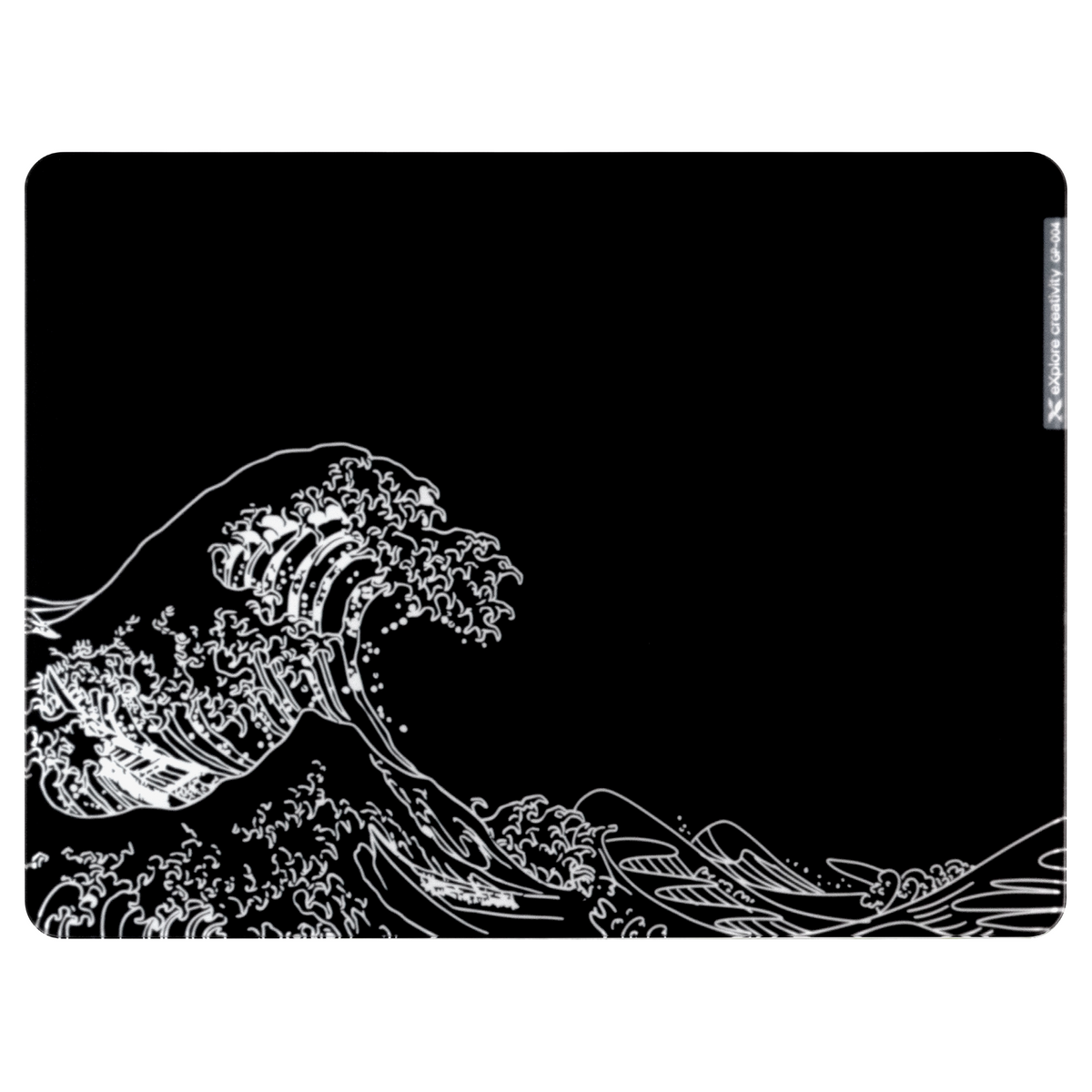 XVX Space Pad Series Glass Mousepad with Anti-Slip Rubber Base