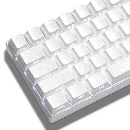 XVX Forged Carbon-Look Cherry Profile Side-Printed PC Keycap Set