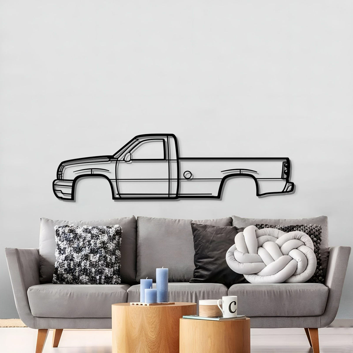 2005 Silverado Metal Car Wall Art - MT0324