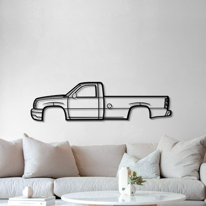 2005 Silverado Metal Car Wall Art - MT0324