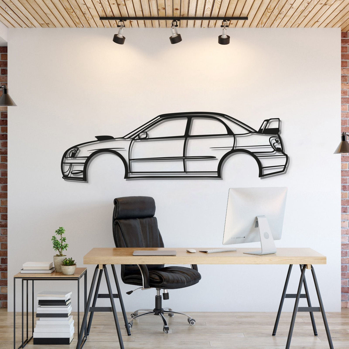 2006 WRX STI Blobeye Metal Car Wall Art - MT0337