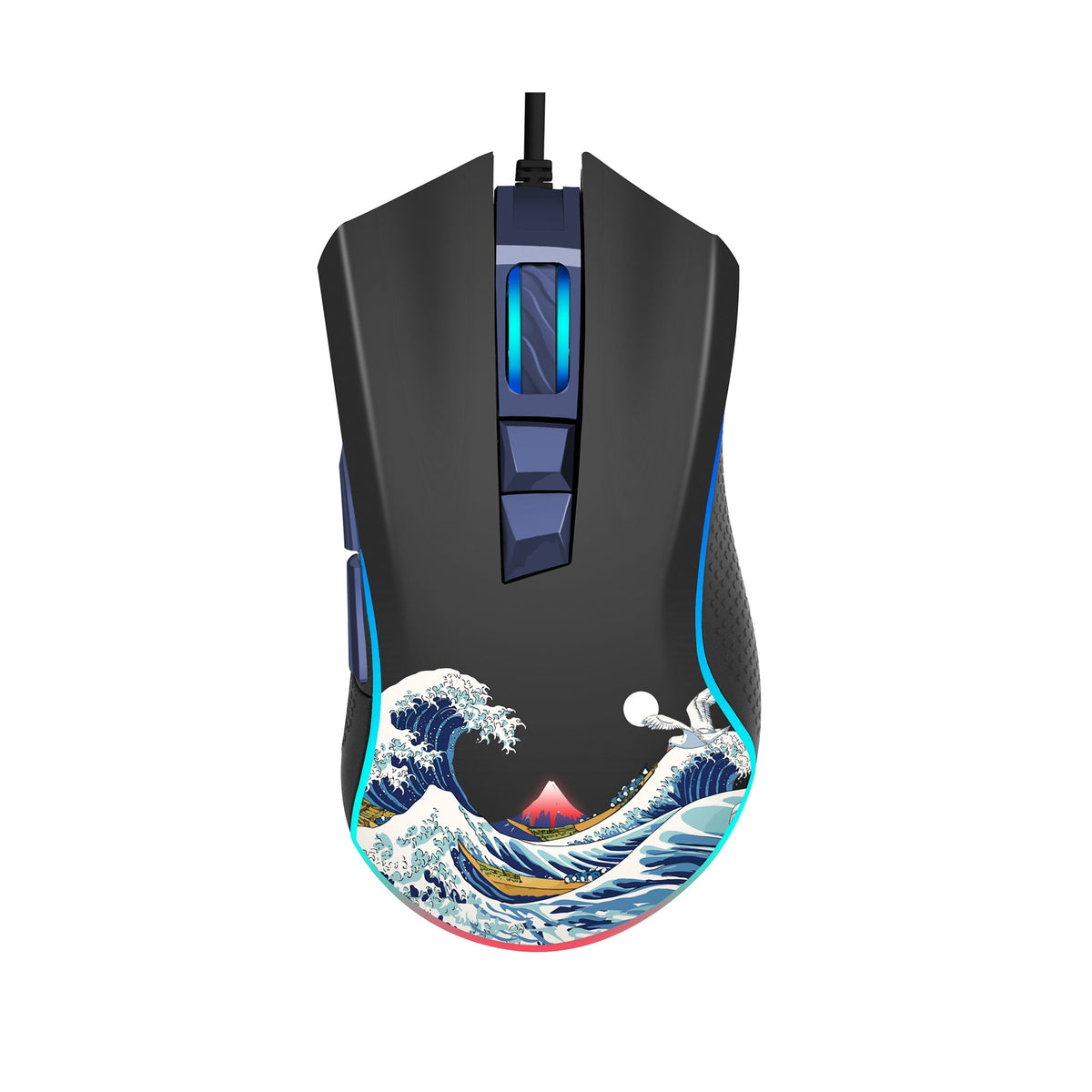 XVX G705 Kanagawa Themed Programmable Wired Gaming Mouse