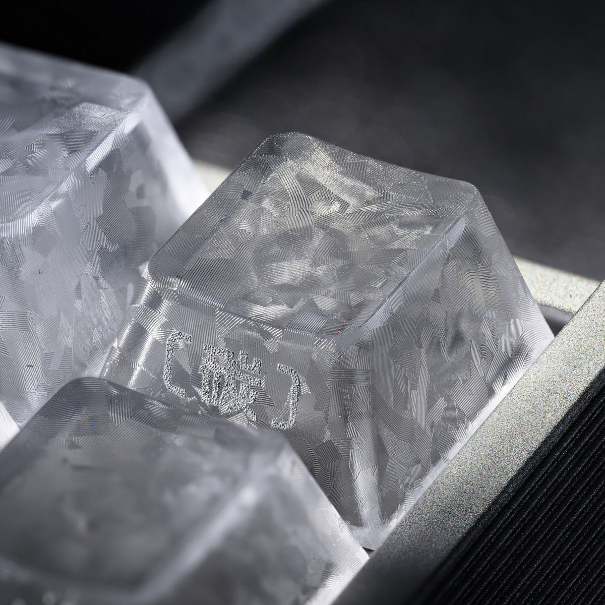 XVX Forged Carbon-Look Cherry Profile Side-Printed PC Keycap Set