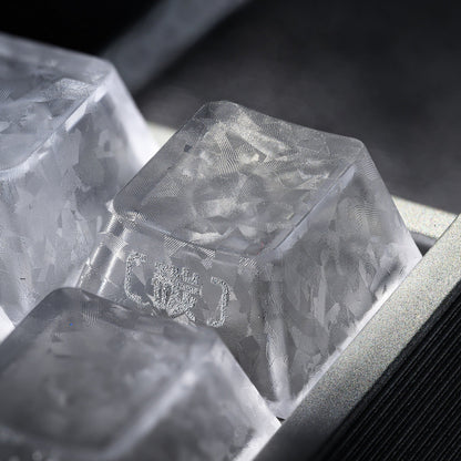XVX Forged Carbon-Look Cherry Profile Side-Printed PC Keycap Set