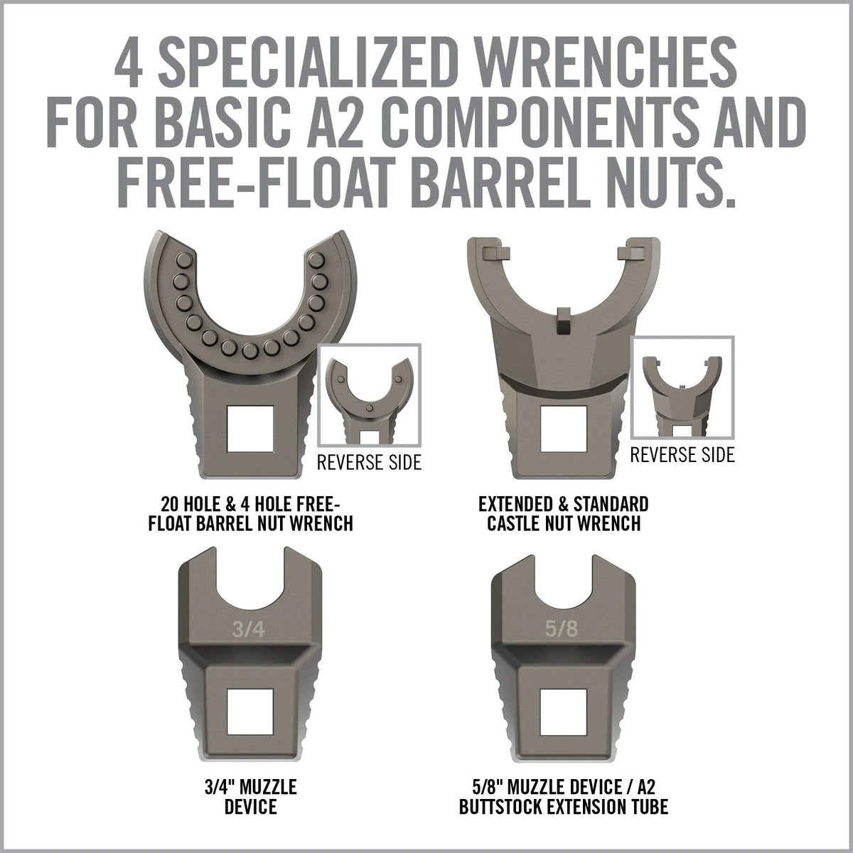 Master-Fit A2/AR15 Crowfoot Wrench Set