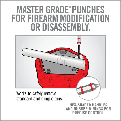 Armorer’s Master Hammer and Accu-Punch 11-Piece Standard Pin Punch Set