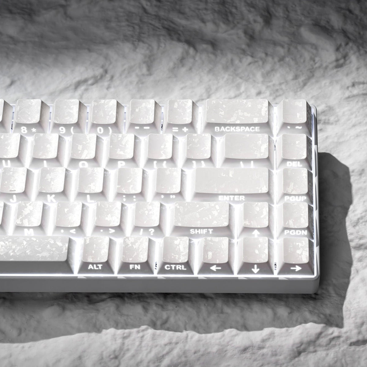 XVX Forged Carbon-Look Cherry Profile Side-Printed PC Keycap Set