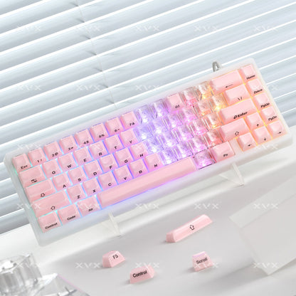 XVX Fizz Heart Series Cherry Profile PC 21-Key Artisan Keycap Set