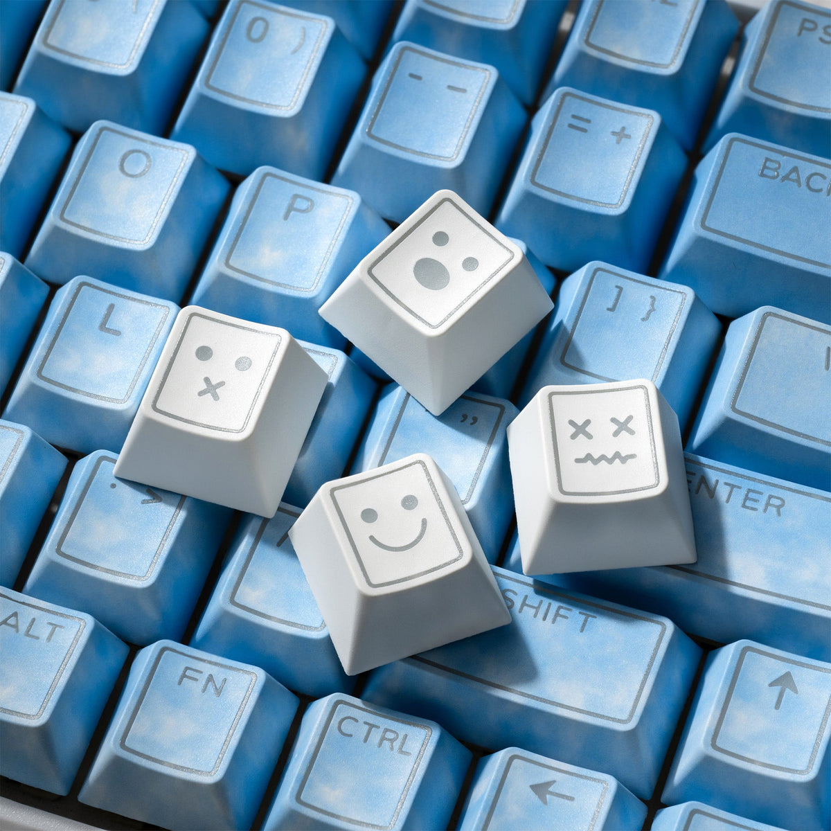 XVX PRISM Shine-Through Double-Shot Cherry Profile 142-Key PBT Keycap Set