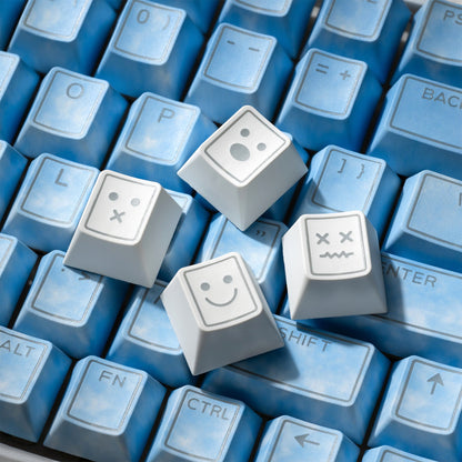 XVX PRISM Shine-Through Double-Shot Cherry Profile 142-Key PBT Keycap Set
