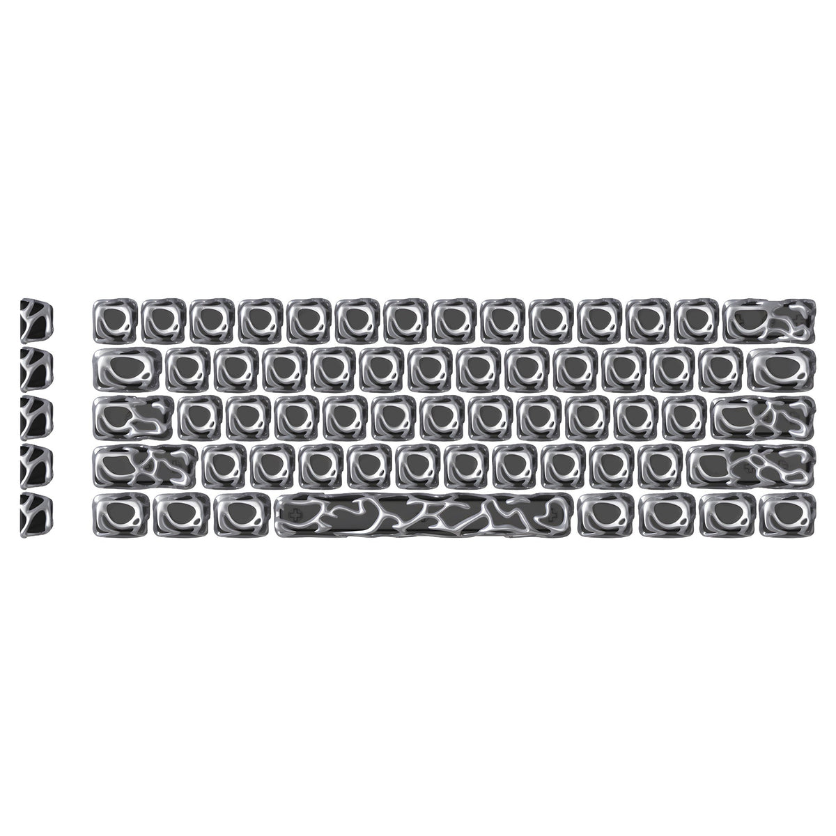XVX Venom Themed Liquid Metallic Electroplating ABS+PC Keycap Set