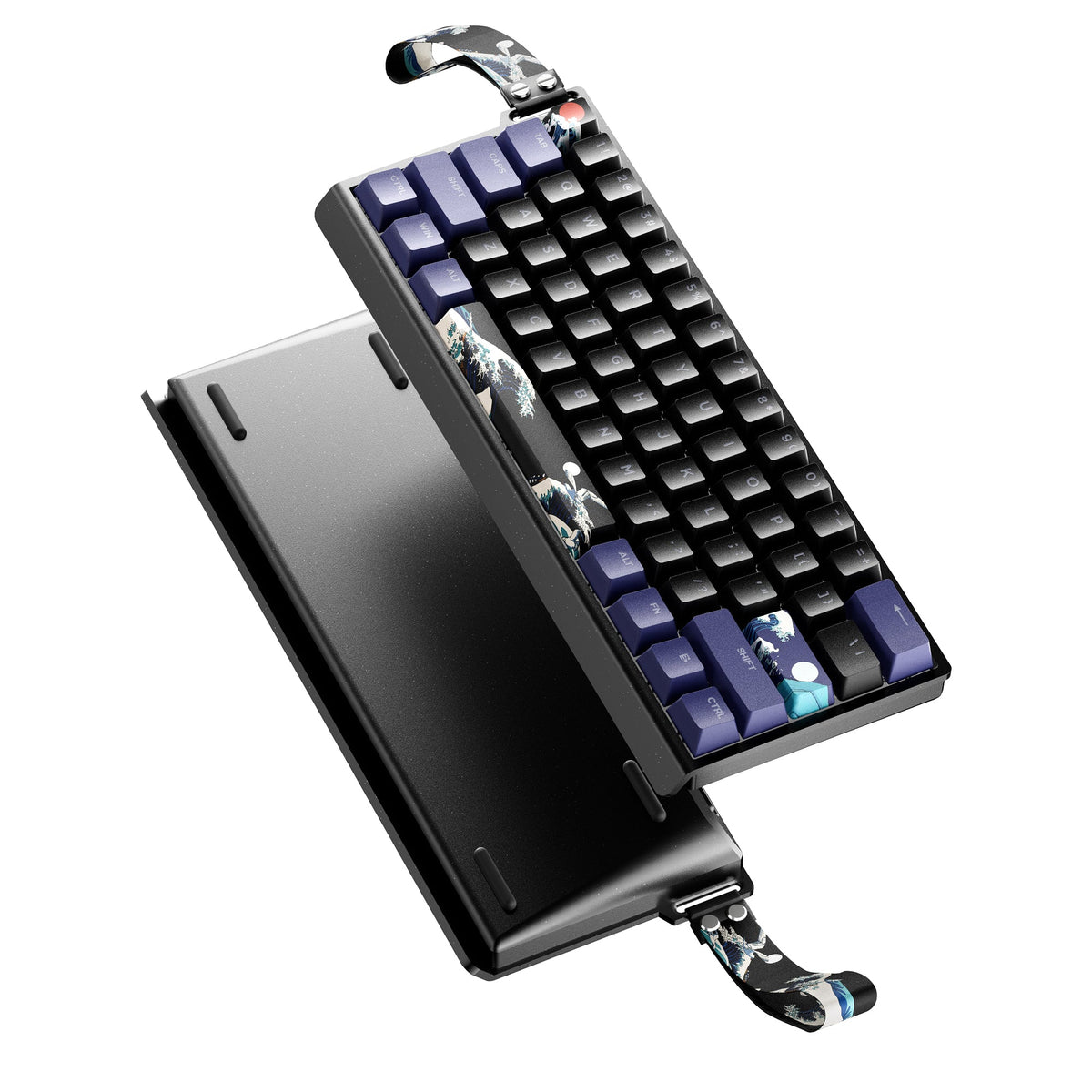 XVX H61 Coral Sea Themed Aluminum Wired RGB Mechanical Keyboard