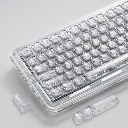XVX Arctic Transparent SA Profile Double-Shot 128-Key PC Keycap Set