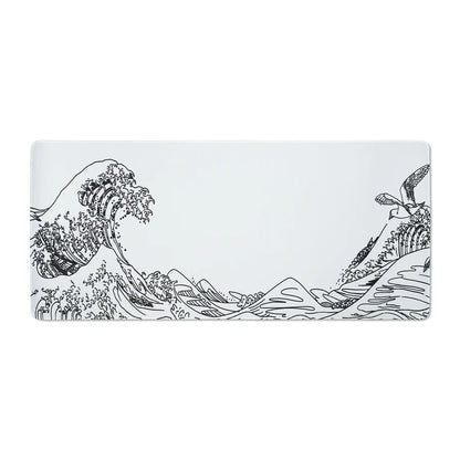 XVX Kanagawa Outline Themed Large Desk Mat