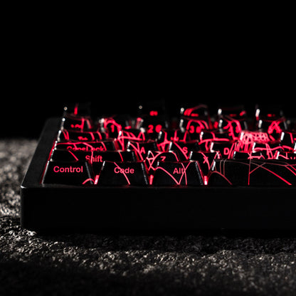XVX IMD Spider Web Shine-Through OEM Profile 118-Key Keycap Set