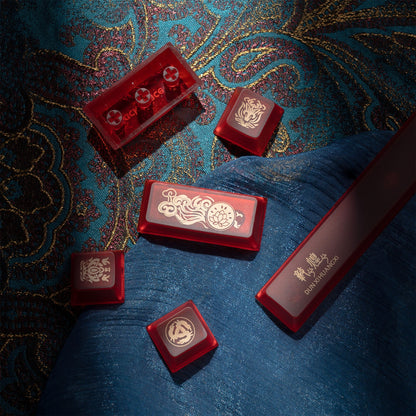 XVX Dunhuang Themed Cherry Profile PBT+PC 212-Key Keycap Full Set