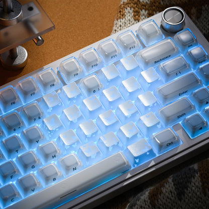 XVX IMD FlutterBloom Heart Layout 21-Key Artisan Keycap Set
