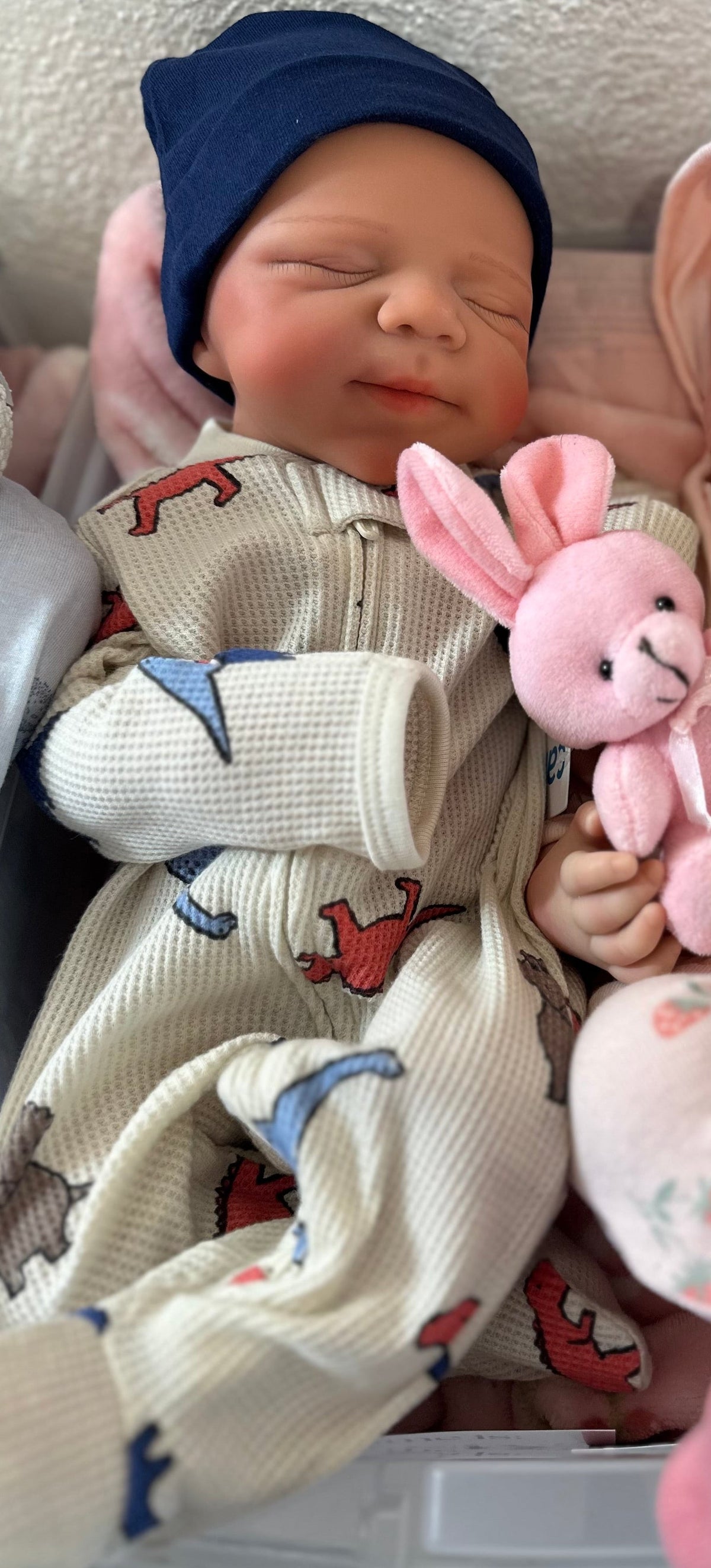 Hendrix 19” reborn baby tan skin Tone Full Silicone newborn  Boy approx 7.3 lbs open mouth. TAT APPROXIMATELY 10 Days