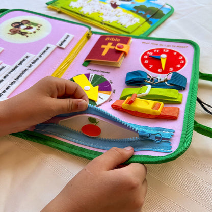 My Pray & Play Busy Book – Catholic Felt Busy Book - A Quiet Felt Book