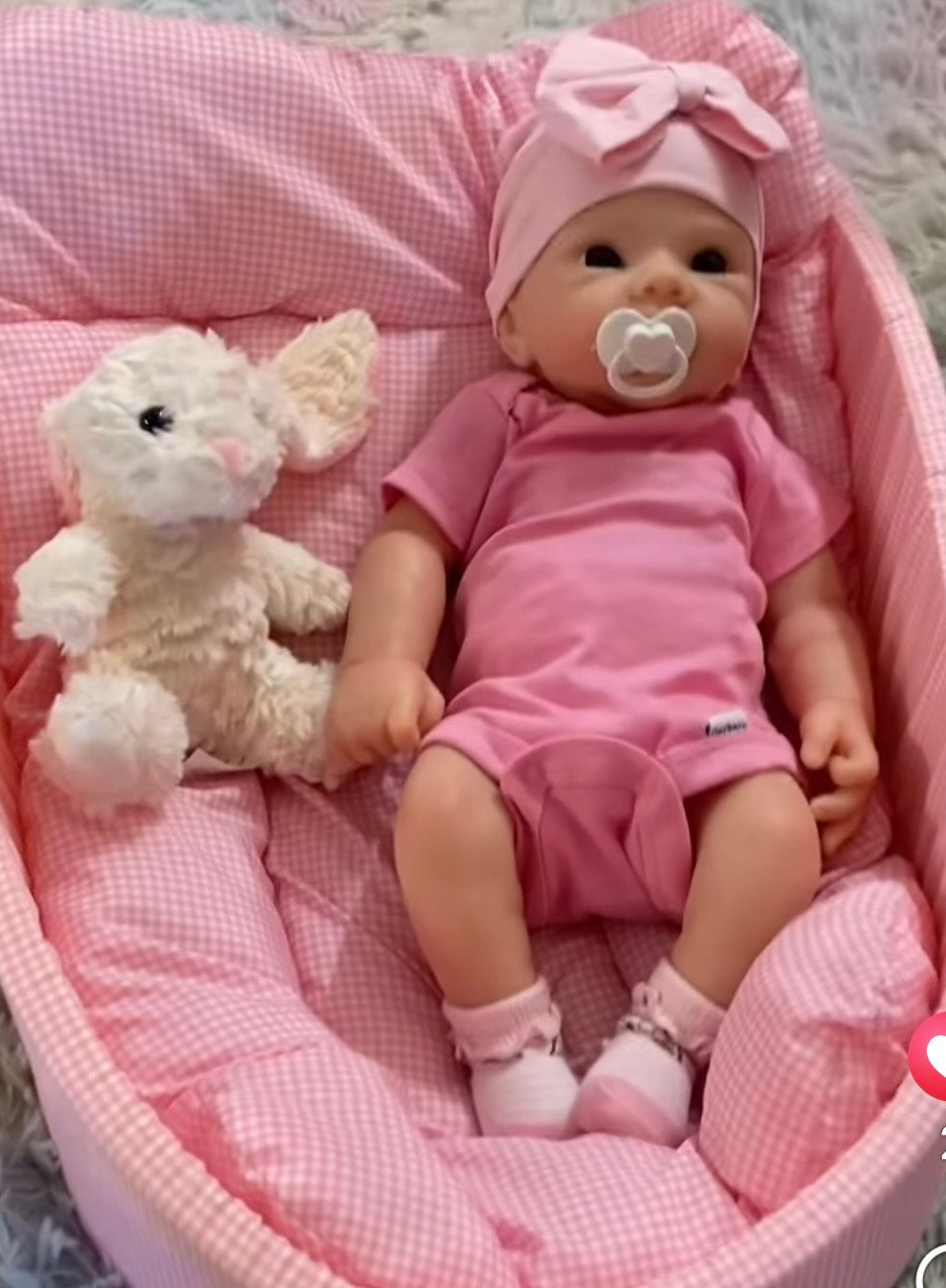 Phoebe 18in Full Premium No Seam lines Silicone Baby Girl open mouth no hair approx 7lbs EXTRA SOFT. Approx 10-15 Day tat