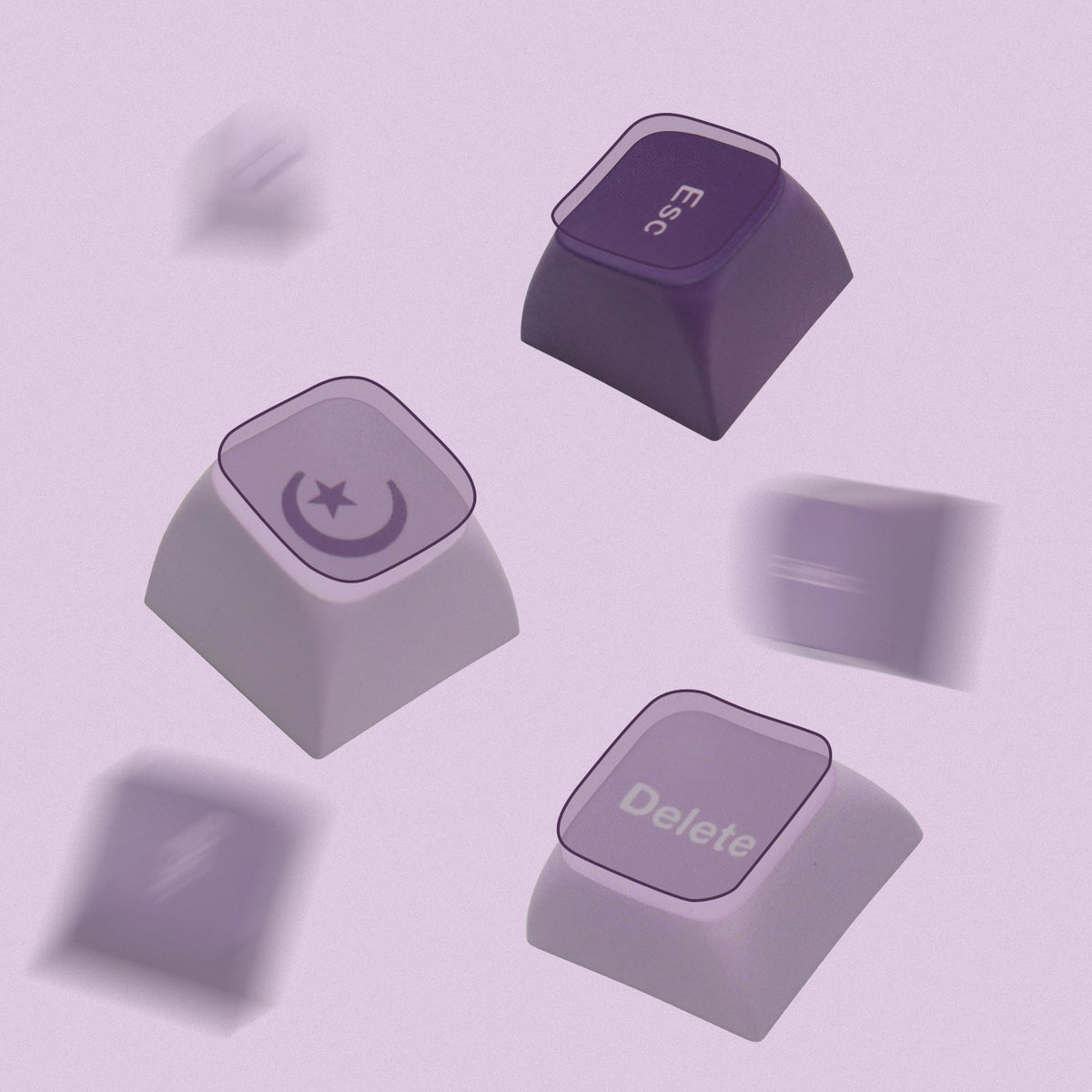 XVX Lavender Purple Dye-Sublimation XVX Profile 123-Key PBT Keycap Set