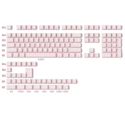 XVX PRISM Shine-Through Double-Shot Cherry Profile 142-Key PBT Keycap Set