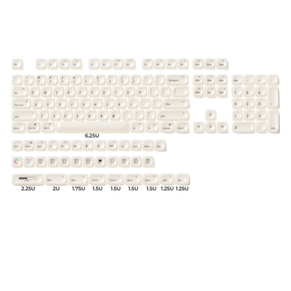 XVX White Chocolate MOA Profile Translucent 139-Key PC Keycap Set
