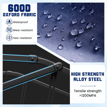 2-in-1 Folding Wagon Cart Chair 650LBS Capacity
