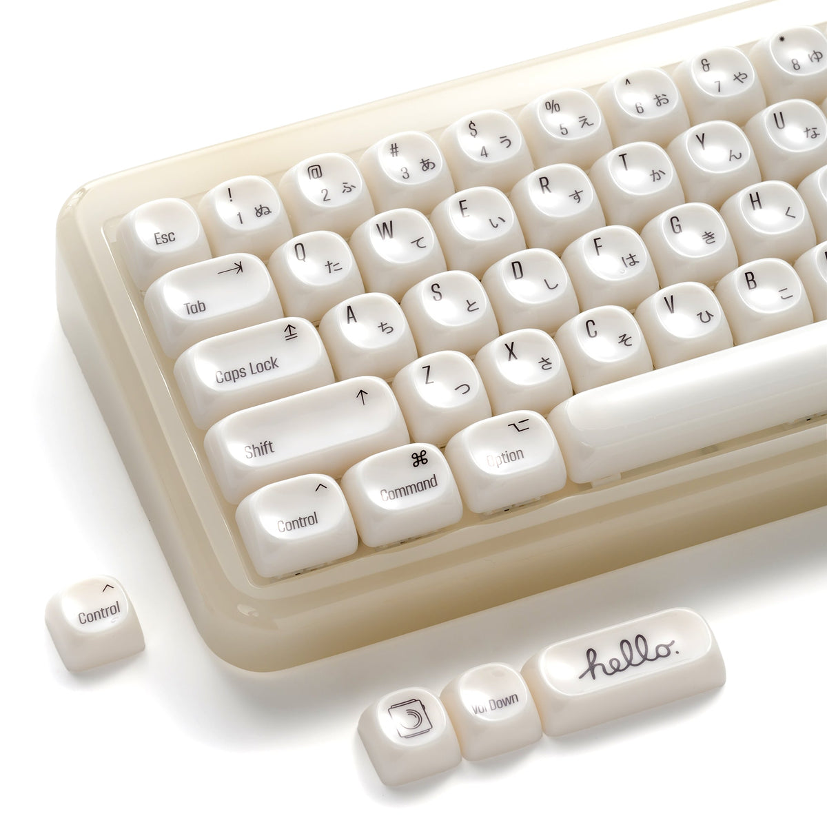 XVX White Chocolate MOA Profile Translucent 139-Key PC Keycap Set
