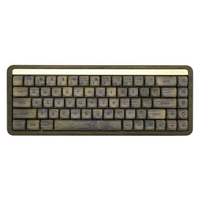 XVX Walnut Texture MOA  Profile Dye-Sublimation PBT 130-Key Keycap Set