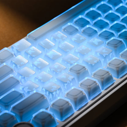 XVX IMD FlutterBloom Heart Layout 21-Key Artisan Keycap Set