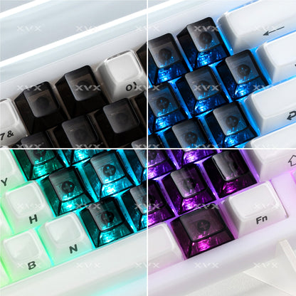 XVX Fizz Heart Series Cherry Profile PC 21-Key Artisan Keycap Set
