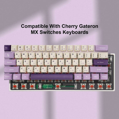 XVX Lavender Purple Dye-Sublimation XVX Profile 123-Key PBT Keycap Set