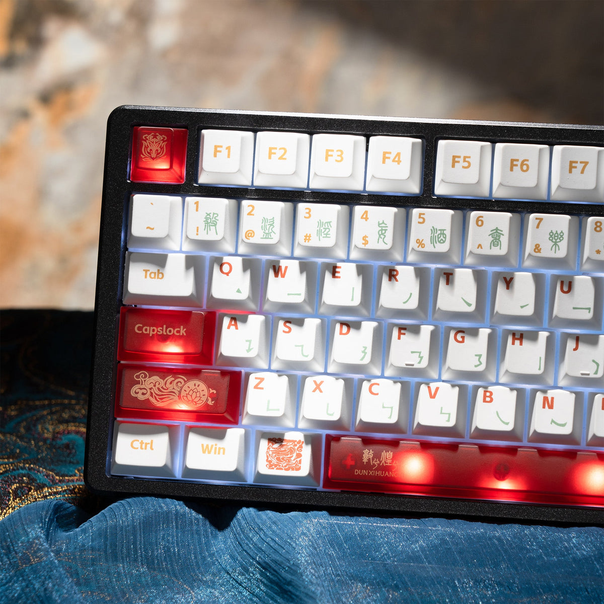 XVX Dunhuang Themed Cherry Profile PBT+PC 212-Key Keycap Full Set