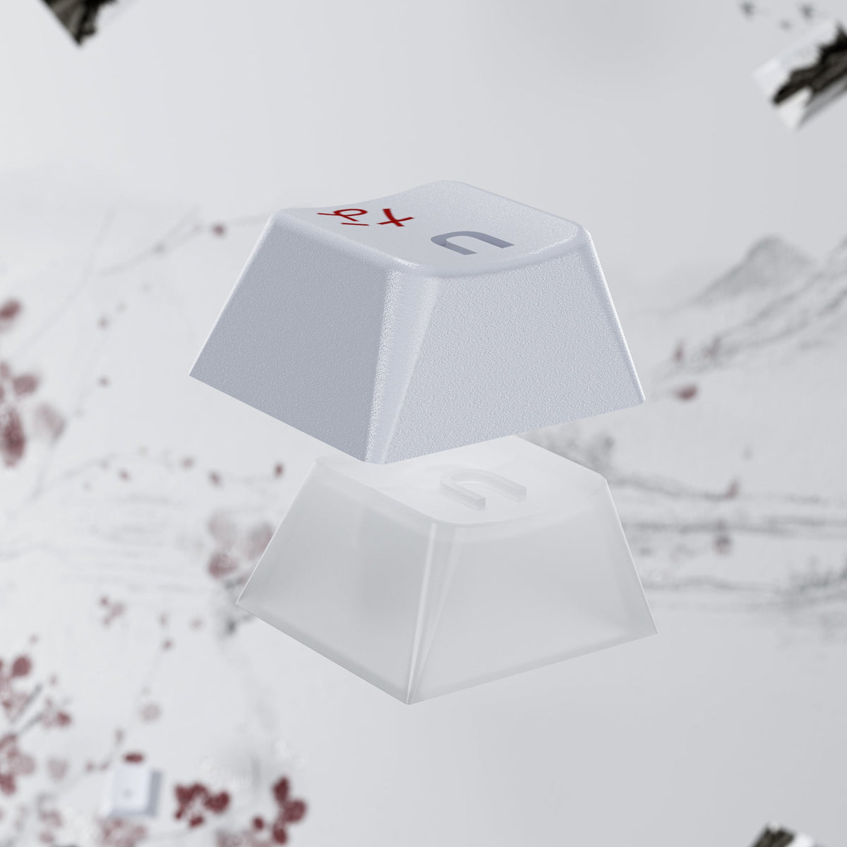 XVX Plum Blossom Cherry Profile Dye-Sublimation PBT Keycap Set