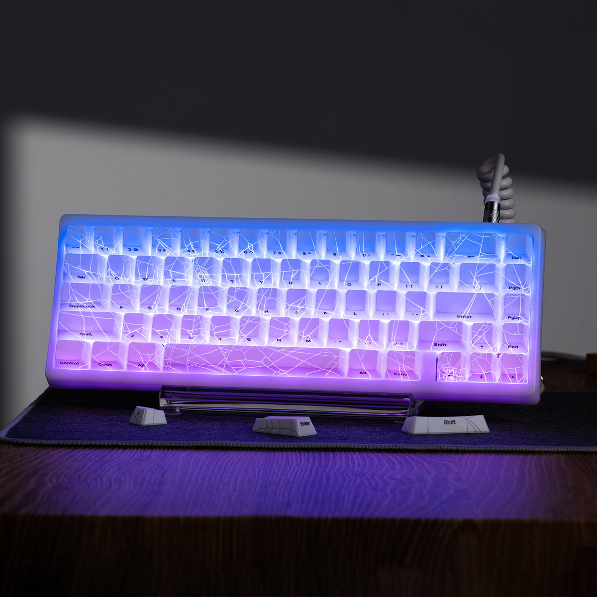 XVX IMD Spider Web Shine-Through OEM Profile 118-Key Keycap Set