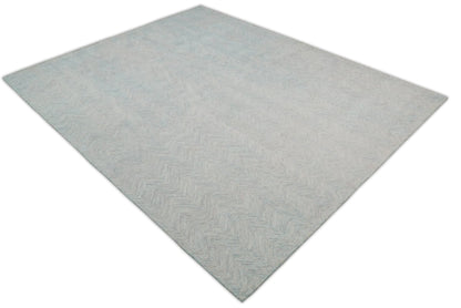 Gray Modern Style Hand Tufted Wool Area Rug