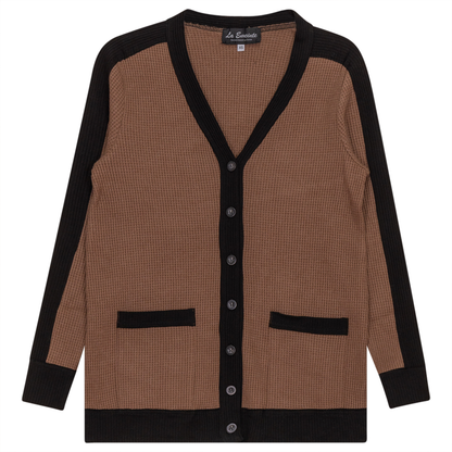 Maternity Waffle Contrast Cardigan