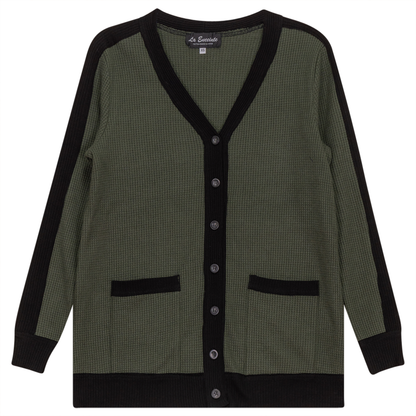 Maternity Waffle Contrast Cardigan