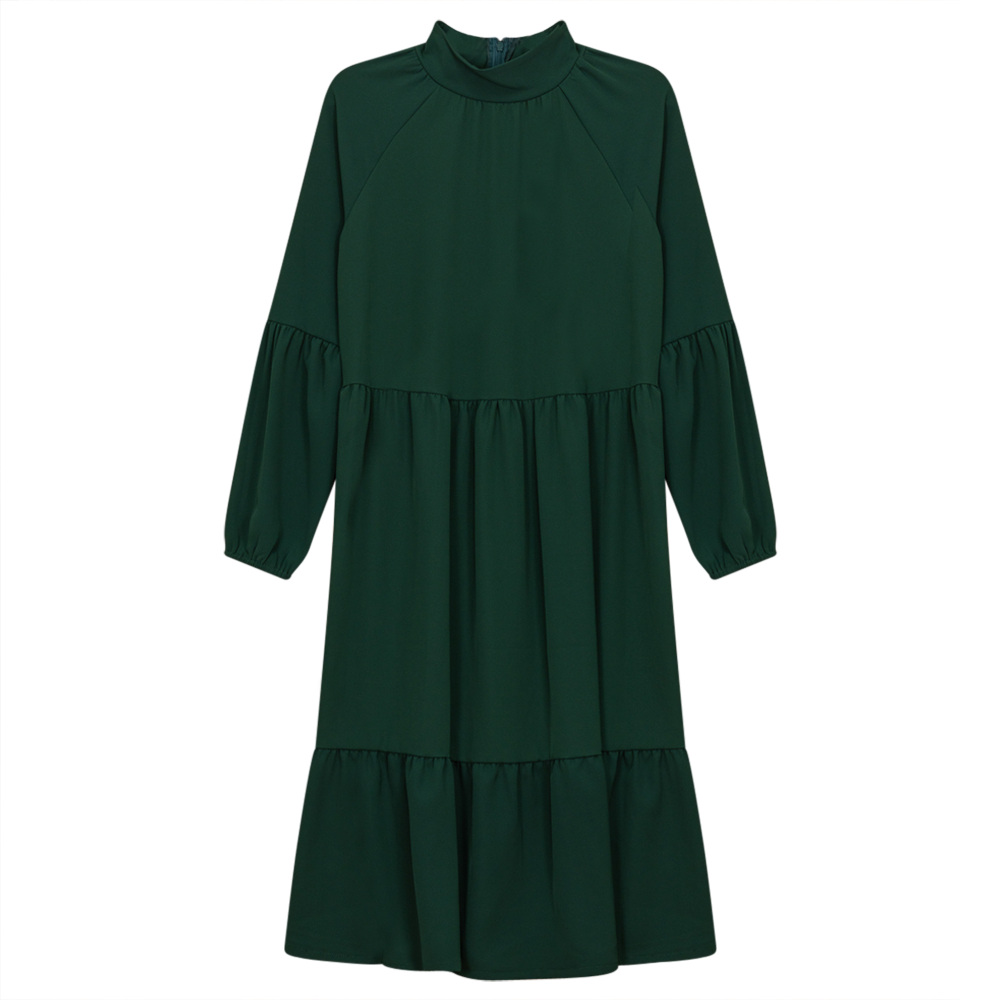 Tiered Dress With Zip