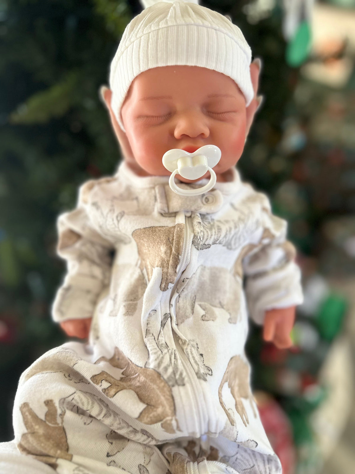 Joshua Full Silicone Baby boy tan skin tone Reborn 17-18 in approx 6lbs open mouth tat 10 days