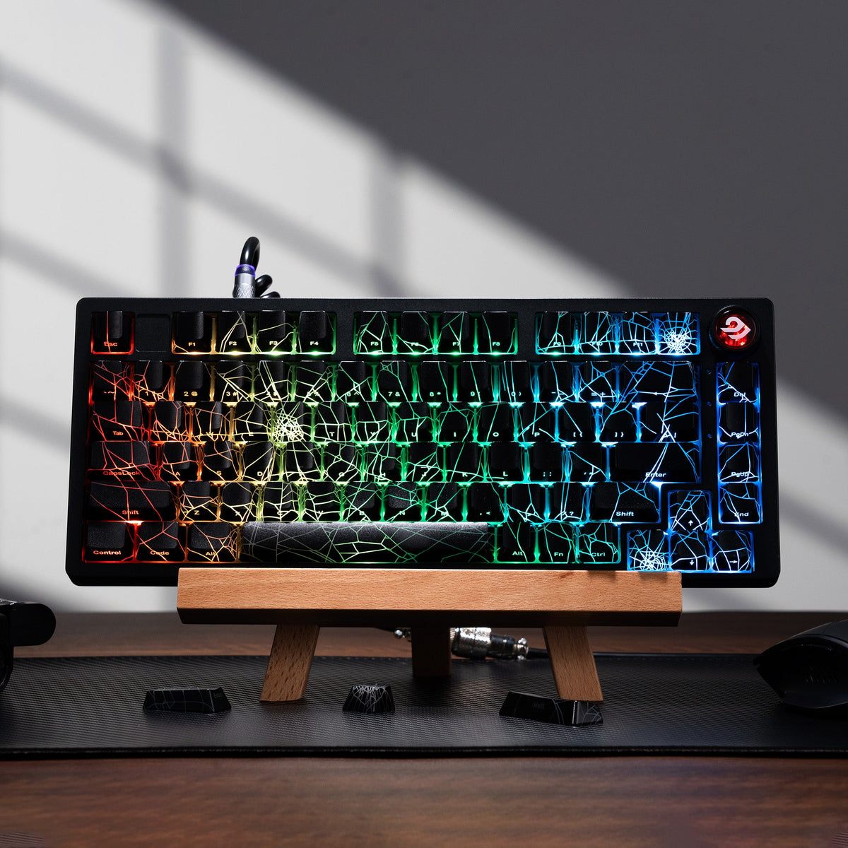XVX IMD Spider Web Shine-Through OEM Profile 118-Key Keycap Set