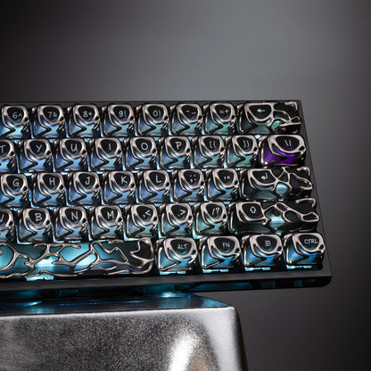 XVX Venom Themed Liquid Metallic Electroplating ABS+PC Keycap Set