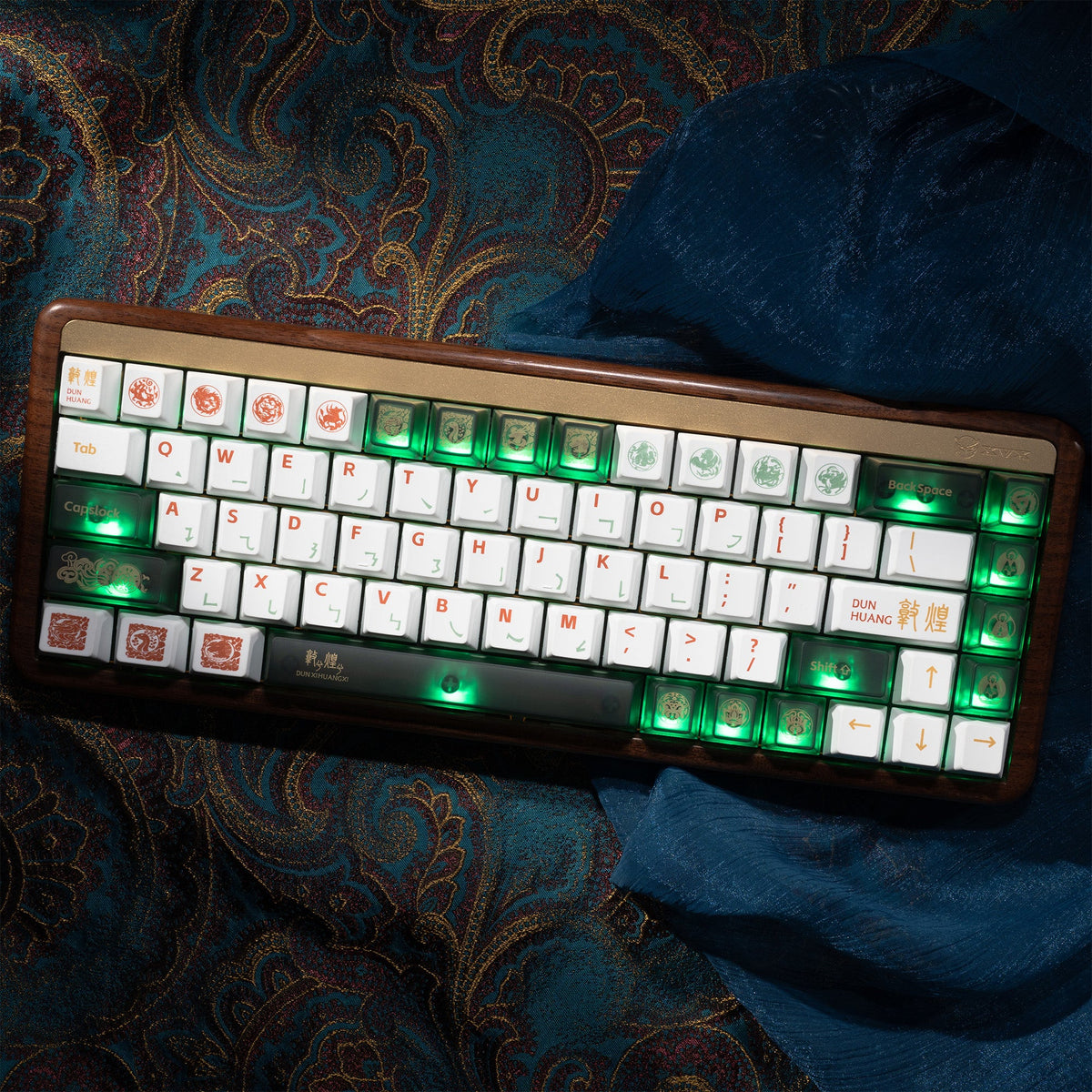 XVX Dunhuang Themed Cherry Profile PBT+PC 212-Key Keycap Full Set