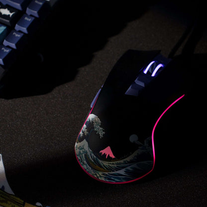 XVX G705 Kanagawa Themed Programmable Wired Gaming Mouse