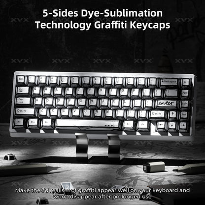 XVX Manga Graffiti Cherry Profile 134-Key Dye-Sublimation PBT Keycap Set