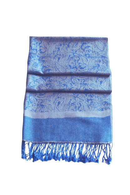 Sakkas 70" x 28" Paisley Self-Design Pashmina Shawl / Wrap / Stole