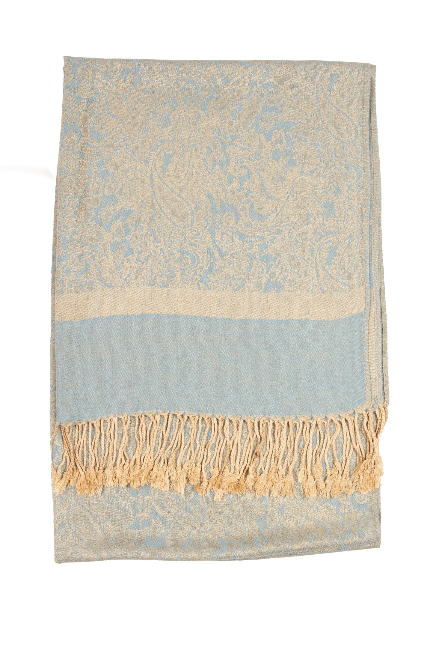 Sakkas 70" x 28" Paisley Self-Design Pashmina Shawl / Wrap / Stole